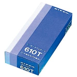 （まとめ） ニッポー 標準タイムカード 10日締 610T 1パック（100枚） 【×3セット】