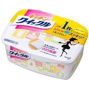 （まとめ） 花王 キッチンクイックル 本体 1箱（10枚） 【×15セット】