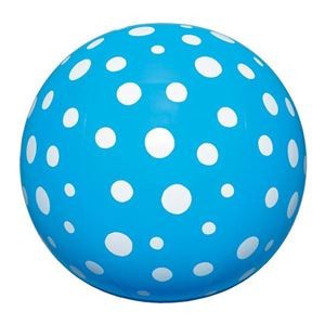 (まとめ)イガラシ 水玉ビーチボール 40cm ブルー BGP-540BL【×10セット】