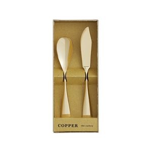 COPPER the cutlery ギフトセット 2pc /Gold mirror (アイスクリームスプーン＆バターナイフ)