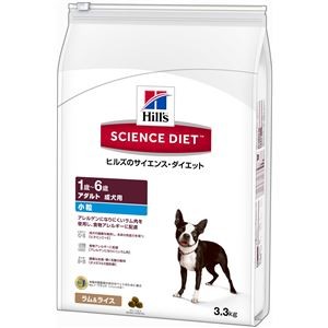 ドッグフード ペットフード 日本ヒルズ・コルゲート SD アダルトラム＆ライス小粒成犬用 3.3kg ドックフード ペット用品【代引不可】