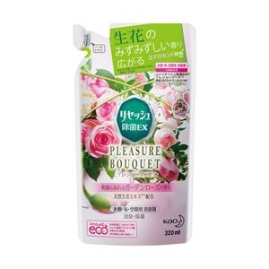 【訳あり・在庫処分】 （業務用セット） 花王 リセッシュ 除菌EXプレジャーブーケ 詰替・ガーデンローズ 1パック（320ml） 【×10セット】