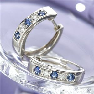 サファイヤダイヤモンドピアス