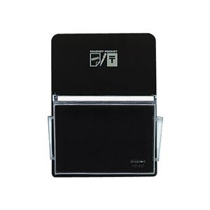 （まとめ）コクヨ マグネットポケット ハガキタテ165×120mm 黒 マク-511ND 1セット（6個）【×2セット】