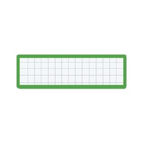 （まとめ）コクヨ マグネット見出し 19×75mm緑 マク-402G 1セット（10個）【×5セット】