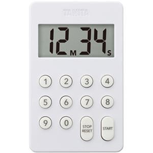 （まとめ）タニタ デジタルタイマー100分計ホワイト TD-415-WH 1個【×10セット】