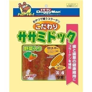 〔まとめ〕 ドッグフード ペットフード ドギーマン こだわり ササミドック 野菜入 9本 6セット ドックフード ペット用品【代引不可】