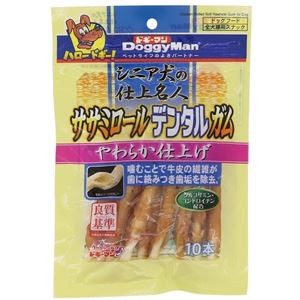 〔まとめ〕 ドッグフード ペットフード ドギーマン シニア犬の仕上名人 ササミロールデンタルガム 10本 12セット ドックフード【代引不可】