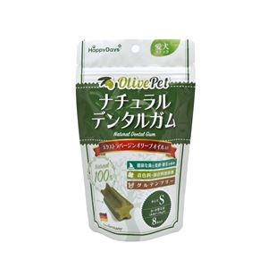 〔まとめ〕 ドッグフード ペットフード Happy DaysOlivePet ナチュラルデンタルガム S 8本入り 15セット ペット用品【代引不可】