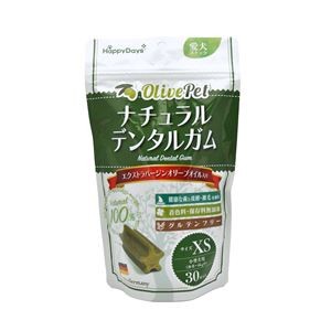 〔まとめ〕 ドッグフード ペットフード Happy DaysOlivePet ナチュラルデンタルガム XS 30本入り 6セット ペット用品【代引不可】