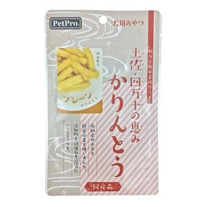 〔まとめ〕 ドッグフード ペットフード ペットプロ 土佐・四万十の恵み かりんとう プレーン 40g 10セット ペット用品【代引不可】