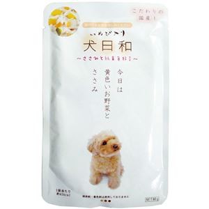 〔まとめ〕 ドッグフード ペットフード 犬日和レトルト ささみと野菜 80g 30セット 日本製 ドックフード ペット用品【代引不可】