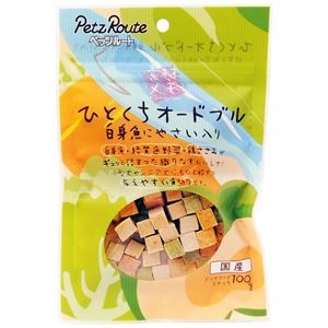 〔まとめ〕 ドッグフード ペットフード 素材メモ ひとくちオードブル 白身魚にやさい入り 100g 20セット ペット用品【代引不可】