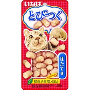 〔まとめ〕 キャットフード ペットフード いなば とびつく ほたて味 25g 24セット 猫用品 ペット用品 【代引不可】