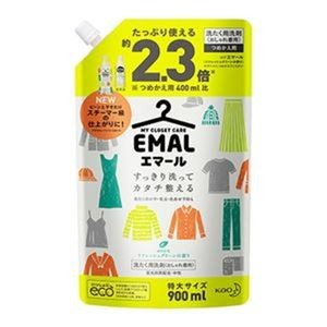 （まとめ）花王 エマールリフレッシュグリーン詰替 900mL【×10セット】