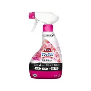 （まとめ） 花王 トイレマジックリン 消臭洗浄スプレー ツヤツヤ ローズ 本体 【×10セット】