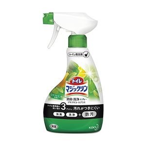 （まとめ） 花王 トイレマジックリン 消臭洗浄スプレー ツヤツヤ シトラス 本体 【×10セット】