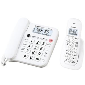 シャープ デジタルコードレス電話機 子機1台タイプ ホワイト系 JD-G33CL