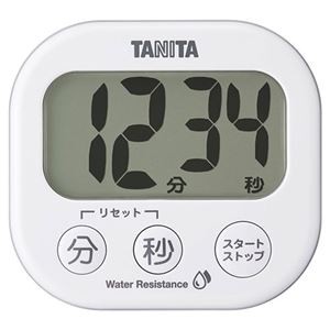 タニタ 洗える でか見えタイマー ホワイト 22304504