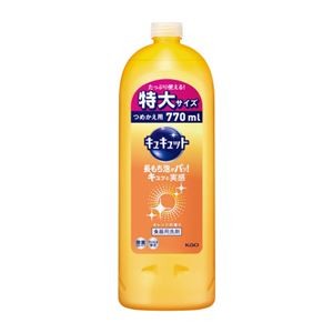 （まとめ）花王 キュキュット 詰替 770mL（×3セット）