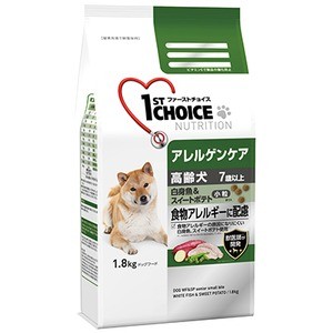 ドッグフード ペットフード アースFC アレルゲンケア 高齢犬 7歳以上 小粒 白身魚＆スイートポテト ( 1.8kg ）【代引不可】