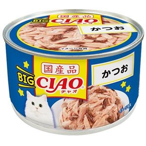 （まとめ） BIG CIAO缶 かつお 160g （ペットフード・猫用） 【×10セット】