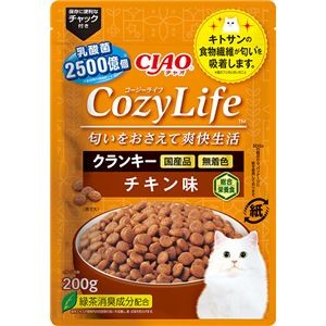 （まとめ） CIAO CozyLife クランキー チキン味 200g （ペットフード・猫用） 【×5セット】