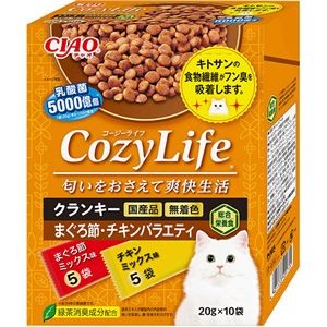 （まとめ） CIAO CozyLifeBOX クランキーまぐろ・チキンバラエティ 20g×10袋 （ペットフード・猫用） 【×5セット】