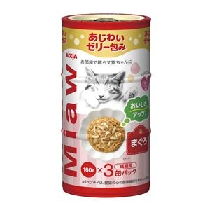 （まとめ） MiawMiaw 3P まぐろ 480g（160g×3缶） （ペットフード・猫用） 【×5セット】