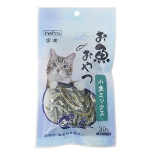 （まとめ） ペットプロ 猫用お魚おやつ 小魚ミックス 30g （ペットフード・猫用） 【×10セット】