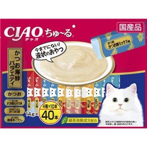 CIAO ちゅ～る かつお海鮮バラエティ 14g×40本 （ペットフード・猫用）