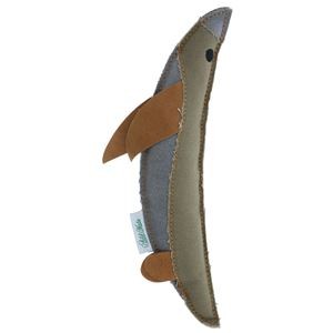 （まとめ）キャンバスTOYレザーけりぐるみ ペンギン【×3セット】 (猫用玩具)