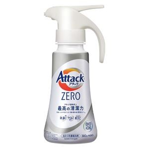 （まとめ） 花王 アタックZERO ワンハンド 380g 【×3セット】