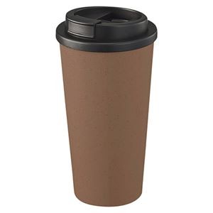 【5個セット】 ダブルウォールタンブラー550ml（コーヒー配合タイプ） ブラウン 22449206X5