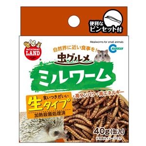 （まとめ） 虫グルメ ミルワーム 40g 【×5セット】【代引不可】