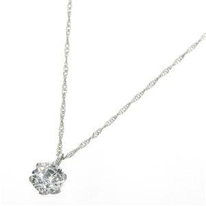 プラチナ（PT900） 0.4ct ダイヤモンドペンダント/ネックレス（鑑別書付き）