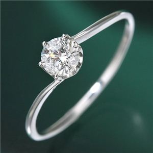 プラチナ0.3ct ダイヤリング 指輪 13号