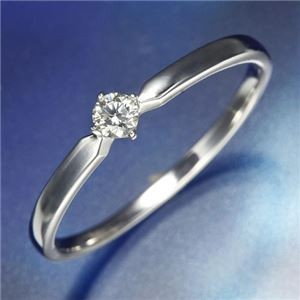 K18WGダイヤリング 指輪 21号