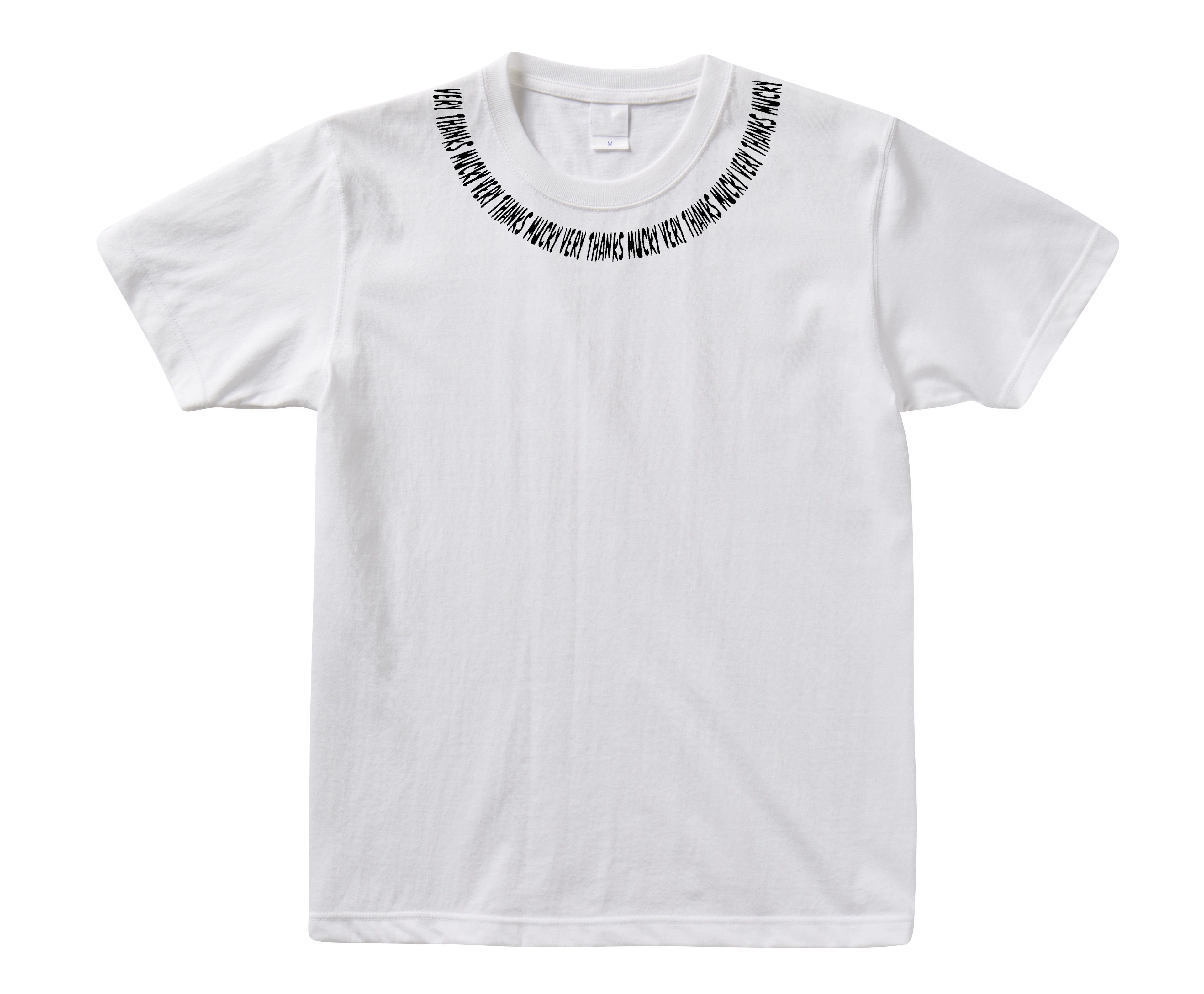  VERY THANKS MUCKY ネックロゴTシャツ　カラー[White]　サイズ[M]