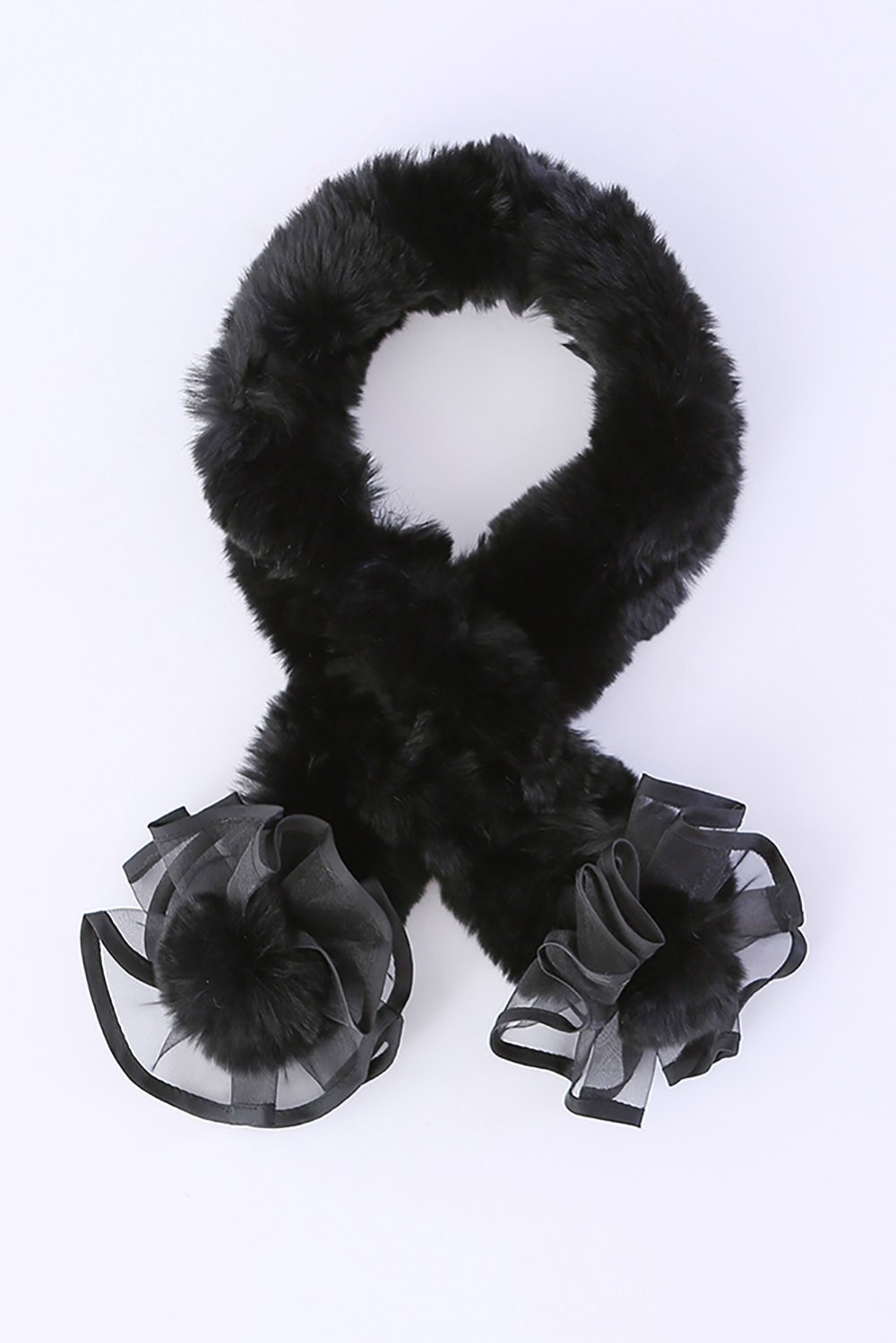 レッキスニッティングマフラー　BLACK
