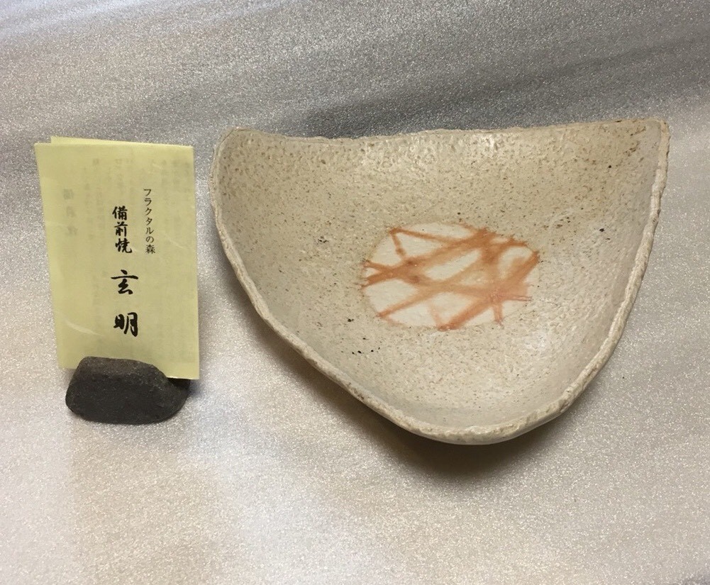 こだわりの商品！備前焼　大皿（足つき）