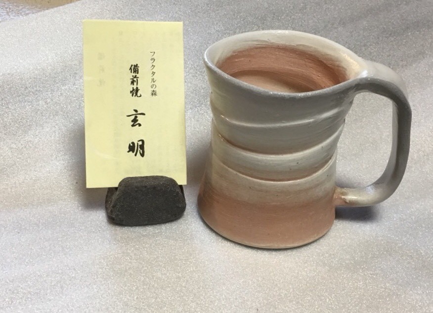 こだわりの商品！備前焼　マグカップ（白）