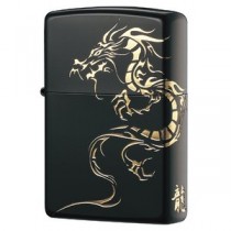 ジッポー(ZIPPO) DRAGON&TIGER ドラゴン 2BKG-DR ブラック/ゴールド