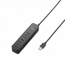 ELECOM（エレコム） マグネット付きUSB3.0ポート搭載7ポートUSBハブ U3H-T706SBK