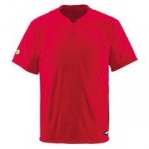 デサント（DESCENTE） ベースボールシャツ（2ボタン） （野球） DB201 レッド M