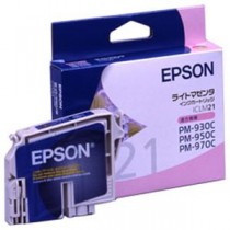 【純正品】 エプソン（EPSON） インクカートリッジ ライトマゼンタ 型番：ICLM21 単位：1個