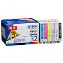 EPSON エプソン インクカートリッジ 純正 【IC6CL32】 6色パック(ブラック・シアン・マゼンタ・イエロー・ライトシアン・ライトマゼンタ)
