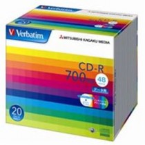 三菱化学メディア CD-R ＜700MB＞ SR80SP20V1 20枚