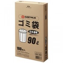 ジョインテックス ゴミ袋 LDD 白半透明 90L 100枚 N115J-90