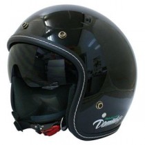 ダムトラックス（DAMMTRAX） ジェットヘルメット PATRIOT PEARL ブラック MEN'S FREE（57CM～60CM未満）